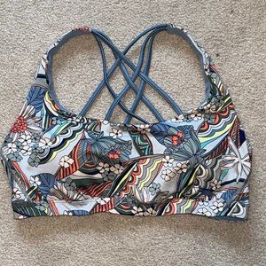 Victoria's Secret Colorful Strappy Sports Bra L Large
